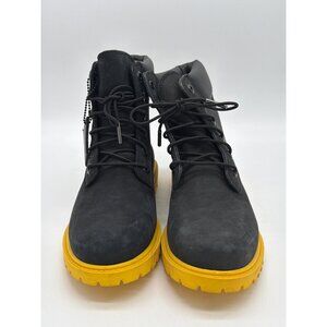 Timberland Womens Size 7 Black Waterproof Boots With Yellow Sole